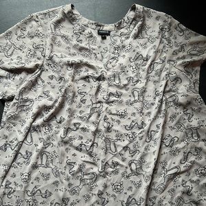 Torrid mermaid and anchor blouse